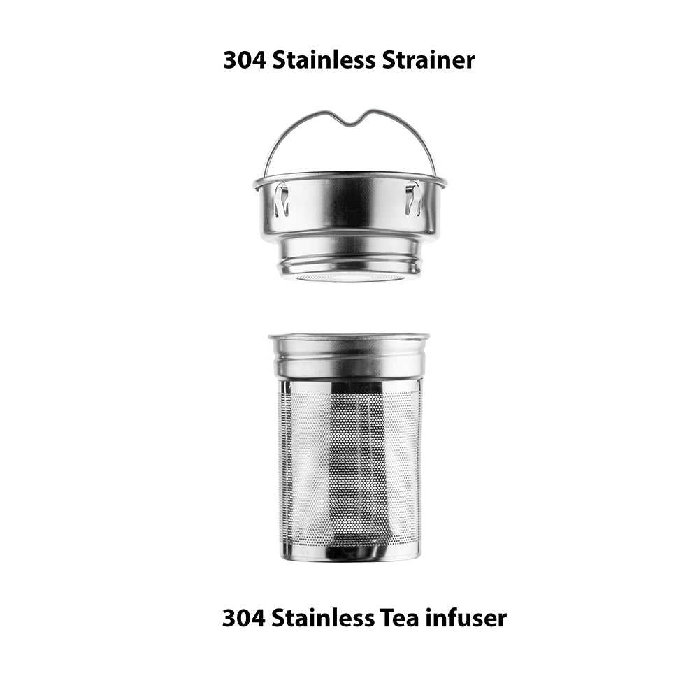 Glass Water Bottle with Tea Infuser 1000ml / 32oz